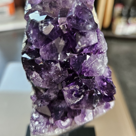 Raw Amethyst Cluster on Stand - Picture 3 of 6